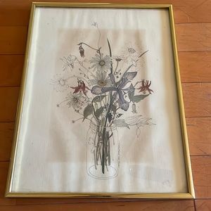 Mary Lou Goerttzen spring flower vintage print